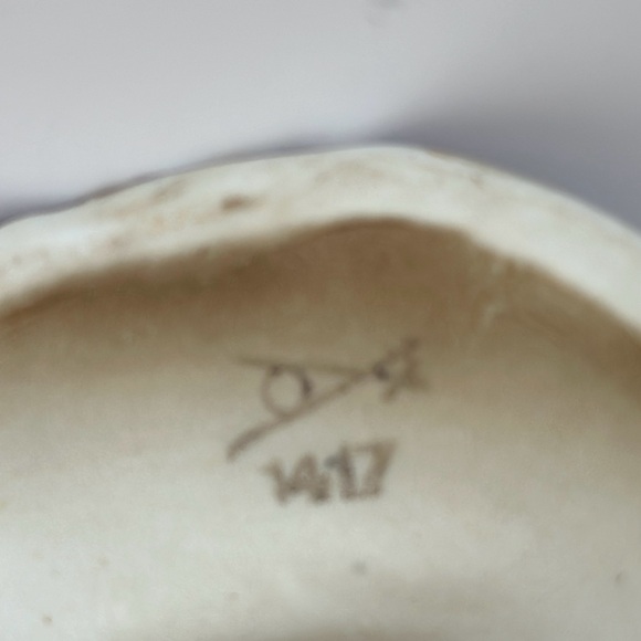 Vintage Homco Farming Figurine Woman With Fruit Basket and Dog 8” - Picture 5 of 5